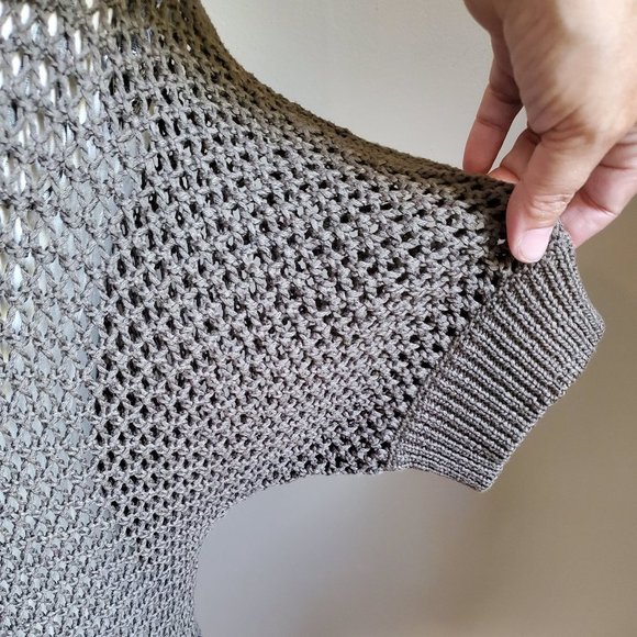 Uniqlo open knit dolman 3/4 sleeve sweater Small - Picture 3 of 13